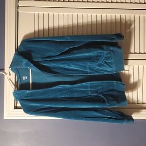 St. John's Bay Active teal velour set